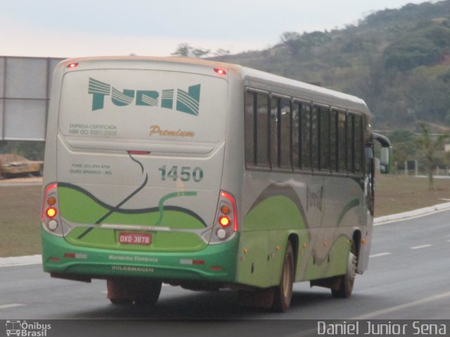 Turin Transportes 1450 na cidade de Itabirito, Minas Gerais, Brasil, por Daniel Junior Sena. Número da foto: #2796414.
