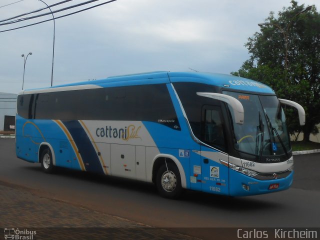 Cattani Sul Transportes e Turismo 11682 na cidade de Foz do Iguaçu, Paraná, Brasil, por Carlos Kircheim. ID da foto: 2797389.