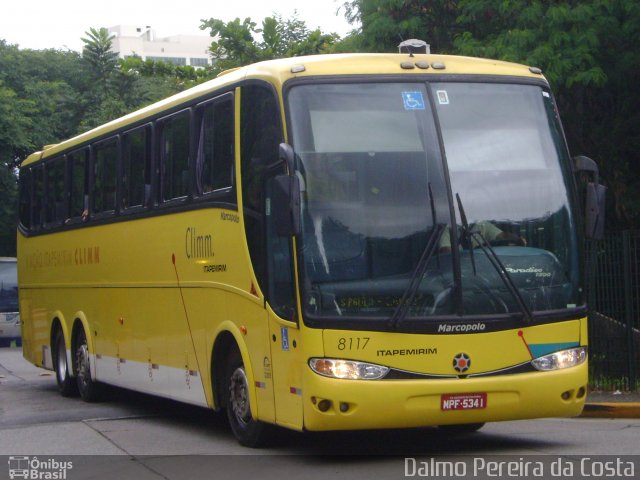 Viação Itapemirim 8117 na cidade de São Paulo, São Paulo, Brasil, por Dalmo Pereira da Costa. Número da foto: #2797782.