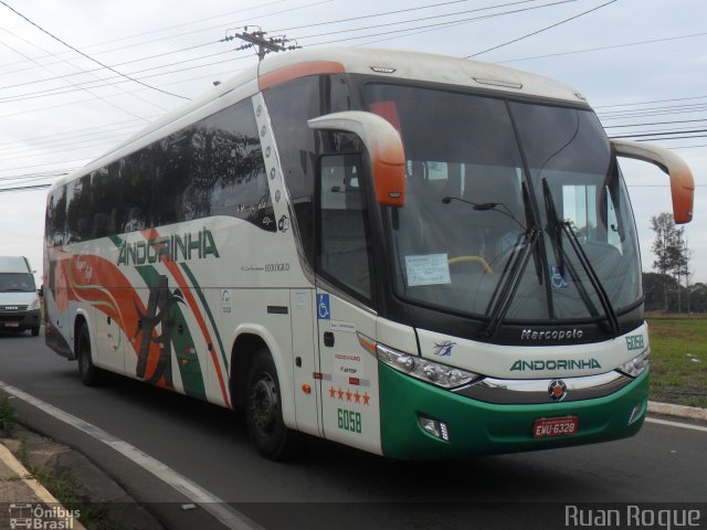 Empresa de Transportes Andorinha 6058 na cidade de Americana, São Paulo, Brasil, por Ruan Roque. ID da foto: 2797679.