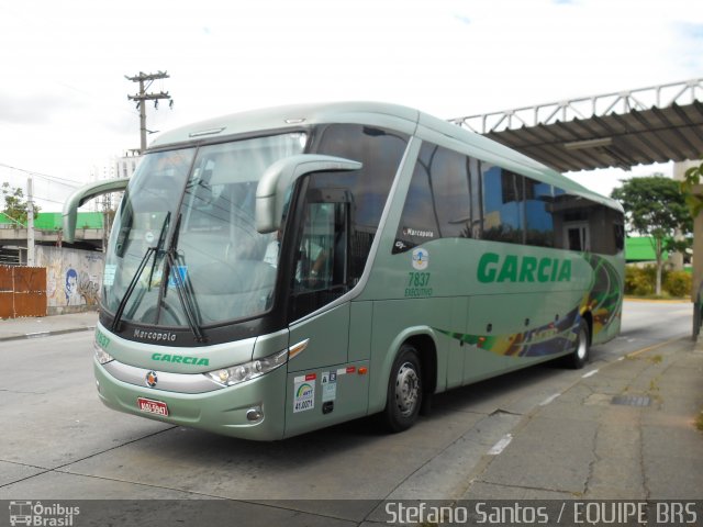 Viação Garcia 7837 na cidade de São Paulo, São Paulo, Brasil, por Stefano  Rodrigues dos Santos. ID da foto: 2796643.