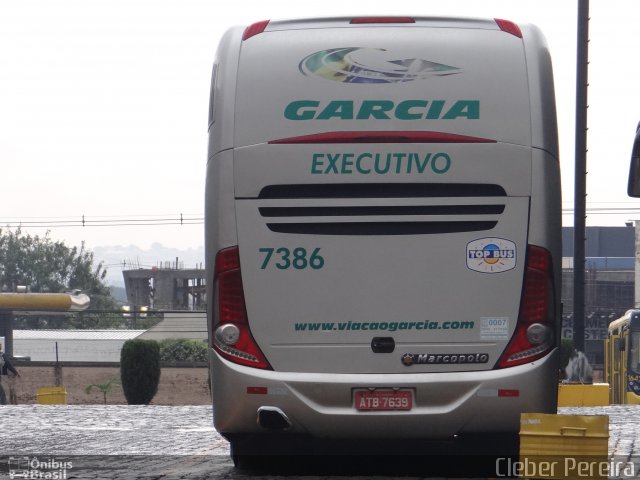 Viação Garcia 7386 na cidade de Londrina, Paraná, Brasil, por Cleber Luiz Pereira. Número da foto: #2796615.