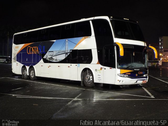 Costa Sul Turismo 1315 na cidade de Aparecida, São Paulo, Brasil, por Fabio Alcantara. Número da foto: #2798430.