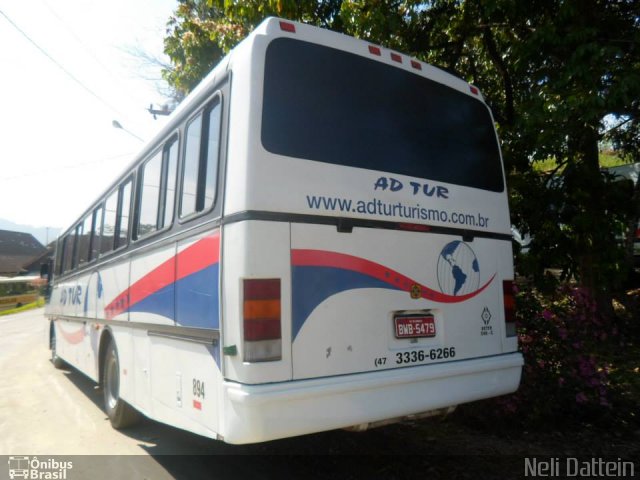 AD Tur Transporte e Turismo 894 na cidade de Pomerode, Santa Catarina, Brasil, por Lucas Pereira Bicca. Número da foto: #2799851.