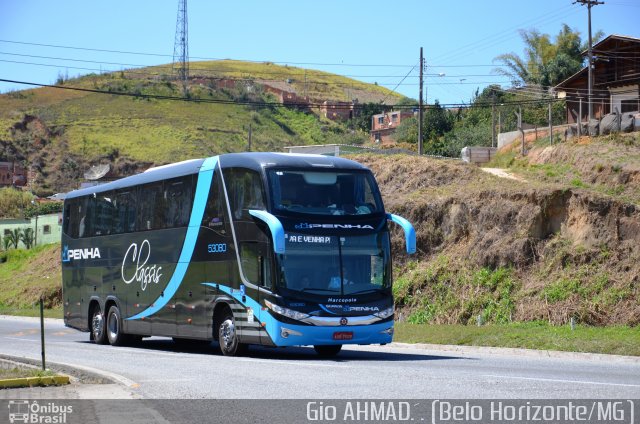 Empresa de Ônibus Nossa Senhora da Penha 53080 na cidade de Barra do Piraí, Rio de Janeiro, Brasil, por Giovanini Mendes do Carmo. ID da foto: 2798760.