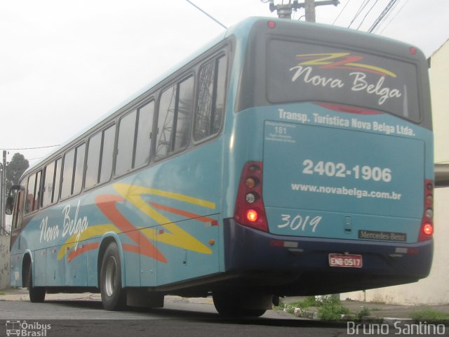 Nova Belga Transportadora Turística 3019 na cidade de Taboão da Serra, São Paulo, Brasil, por Bruno Santino. Número da foto: #2799113.