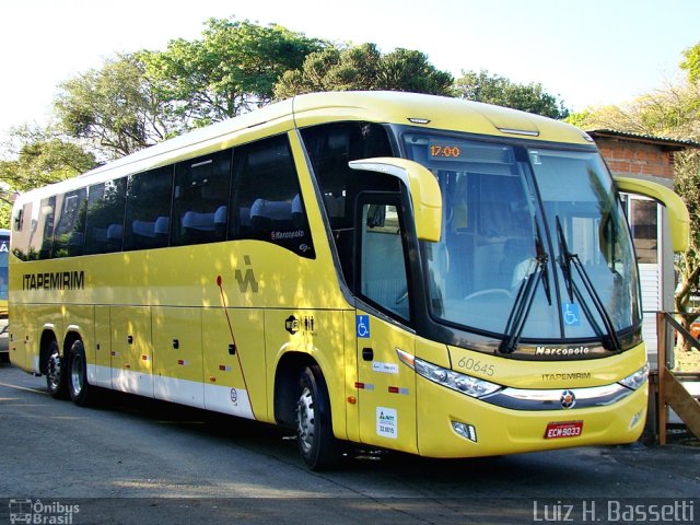 Viação Itapemirim 60645 na cidade de Curitiba, Paraná, Brasil, por Luiz H. Bassetti. ID da foto: 2800051.