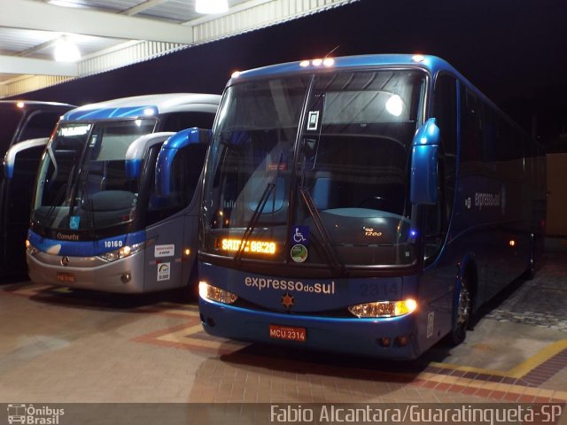 Expresso do Sul 2314 na cidade de Guaratinguetá, São Paulo, Brasil, por Fabio Alcantara. Número da foto: #2800302.
