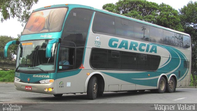 Viação Garcia 7731 na cidade de Curitiba, Paraná, Brasil, por Vagner Valani. Número da foto: #2801411.