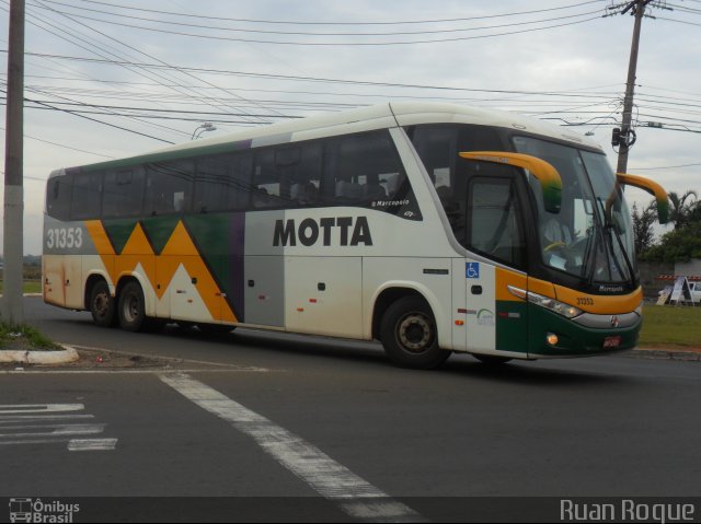 Viação Motta 31353 na cidade de Americana, São Paulo, Brasil, por Ruan Roque. ID da foto: 2800557.