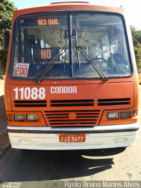 Condor Transportes Urbanos 11088 na cidade de Brasília, Distrito Federal, Brasil, por Paulo Bruno Marins Alves. ID da foto: 2800636.