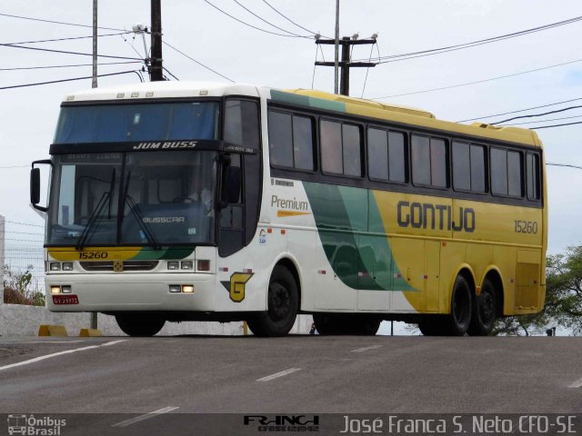 Empresa Gontijo de Transportes 15260 na cidade de Aracaju, Sergipe, Brasil, por José Franca S. Neto. ID da foto: 2802080.