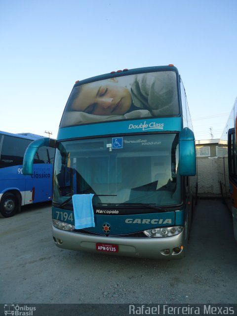 Viação Garcia 7194 na cidade de São José dos Campos, São Paulo, Brasil, por Rafael Ferreira Mexas. Número da foto: #2800471.