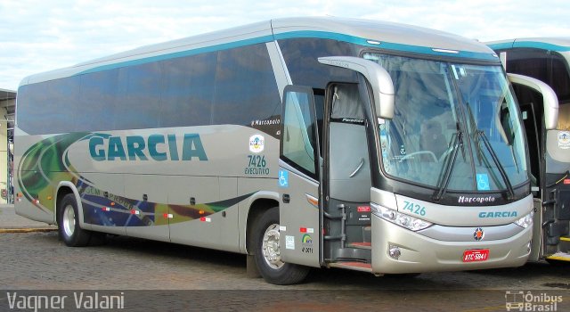 Viação Garcia 7426 na cidade de Londrina, Paraná, Brasil, por Vagner Valani. Número da foto: #2803628.