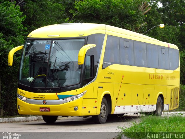 Viação Itapemirim 3001 na cidade de Recife, Pernambuco, Brasil, por Almir Correia. ID da foto: 2802995.