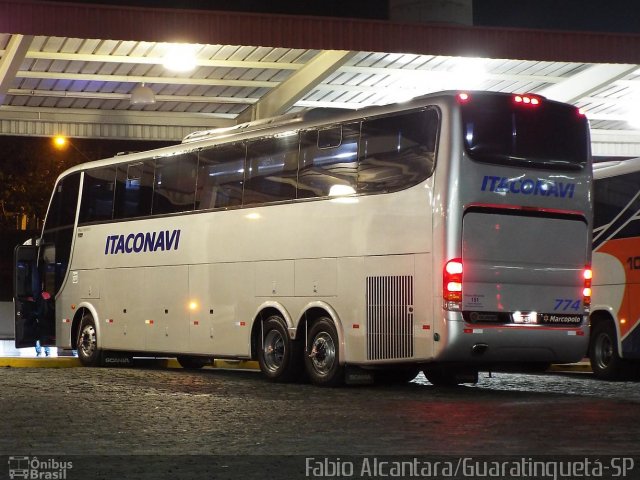 Itaconavi Locação Transporte e Turismo 774 na cidade de Guaratinguetá, São Paulo, Brasil, por Fabio Alcantara. Número da foto: #2803745.