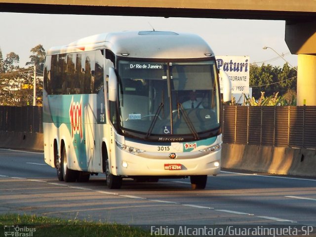 Auto Viação 1001 3015 na cidade de Guaratinguetá, São Paulo, Brasil, por Fabio Alcantara. ID da foto: 2803683.