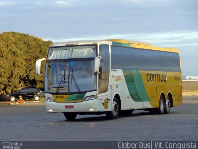 Empresa Gontijo de Transportes 11580 na cidade de Vitória da Conquista, Bahia, Brasil, por Cleber Bus. ID da foto: 2804477.