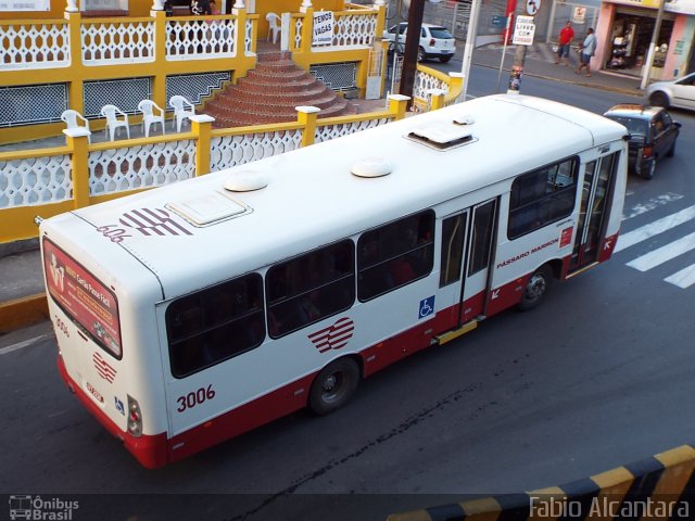 Empresa de Ônibus Pássaro Marron 3006 na cidade de Aparecida, São Paulo, Brasil, por Fabio Alcantara. Número da foto: #2805855.