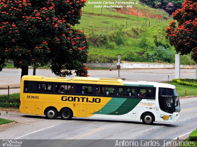 Empresa Gontijo de Transportes 11365 na cidade de João Monlevade, Minas Gerais, Brasil, por Antonio Carlos Fernandes. Número da foto: #2805212.