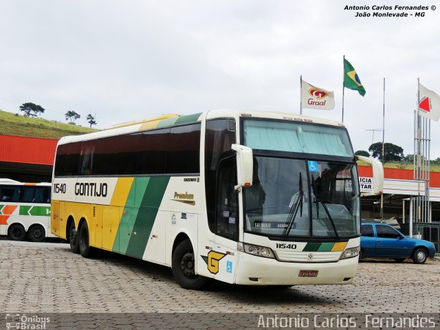 Empresa Gontijo de Transportes 11540 na cidade de João Monlevade, Minas Gerais, Brasil, por Antonio Carlos Fernandes. Número da foto: #2805423.