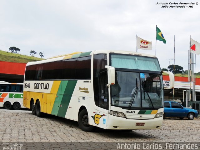 Empresa Gontijo de Transportes 11540 na cidade de João Monlevade, Minas Gerais, Brasil, por Antonio Carlos Fernandes. ID da foto: 2805423.