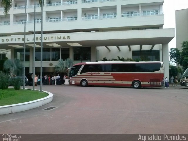 Santa Maria Fretamento e Turismo > Transportes Santa Maria(SP) 200 na cidade de Guarujá, São Paulo, Brasil, por Agnaldo Penides. Número da foto: #2805150.
