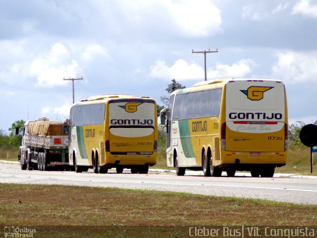 Empresa Gontijo de Transportes 11735 na cidade de Vitória da Conquista, Bahia, Brasil, por Cleber Bus. ID da foto: 2806991.