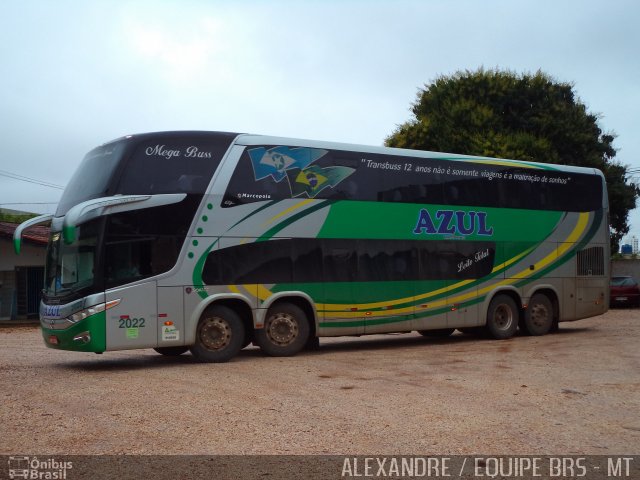 Azul Transportes 2022 na cidade de Cuiabá, Mato Grosso, Brasil, por Alexandre Rodrigo. ID da foto: 2805699.