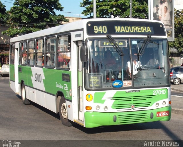 Caprichosa Auto Ônibus 27010 na cidade de Rio de Janeiro, Rio de Janeiro, Brasil, por André Neves . Número da foto: #2748633.