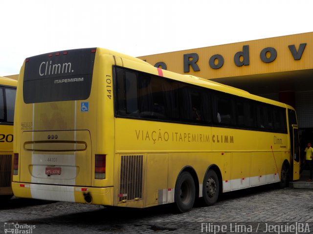 Viação Itapemirim 44101 na cidade de Jequié, Bahia, Brasil, por Filipe Lima. Número da foto: #2749445.