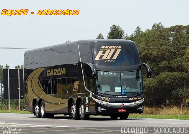 Viação Garcia 7347 na cidade de Sorocaba, São Paulo, Brasil, por EDUARDO - SOROCABUS. Número da foto: #2749645.