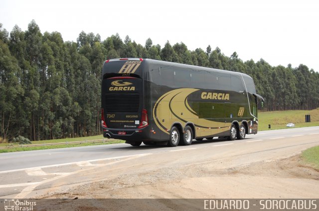 Viação Garcia 7347 na cidade de Sorocaba, São Paulo, Brasil, por EDUARDO - SOROCABUS. ID da foto: 2749397.