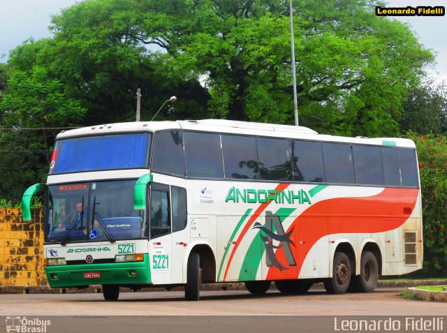 Empresa de Transportes Andorinha 5221 na cidade de Maringá, Paraná, Brasil, por Leonardo Fidelli. ID da foto: 2809292.