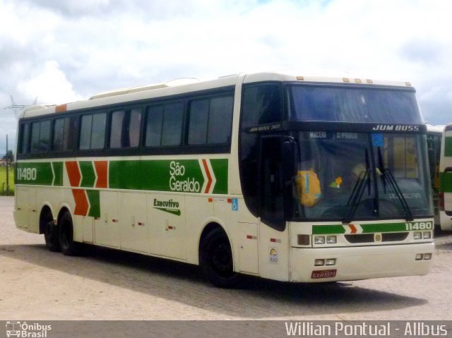 Cia. São Geraldo de Viação 11480 na cidade de Maceió, Alagoas, Brasil, por Willian Pontual. Número da foto: #2808677.