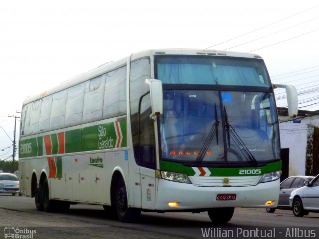 Cia. São Geraldo de Viação 21005 na cidade de Maceió, Alagoas, Brasil, por Willian Pontual. Número da foto: #2808650.
