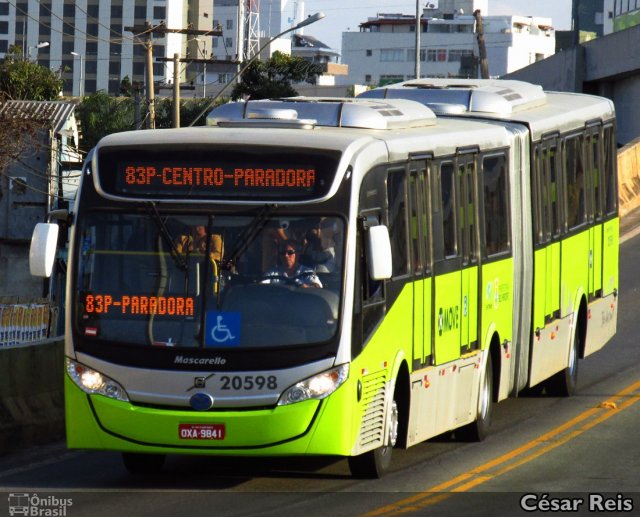 Viação Torres 20598 na cidade de Belo Horizonte, Minas Gerais, Brasil, por César Ônibus. Número da foto: #2808828.