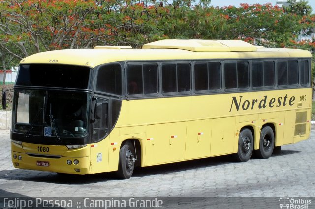 Viação Nordeste 1080 na cidade de Campina Grande, Paraíba, Brasil, por Felipe Pessoa de Albuquerque. Número da foto: #2751657.