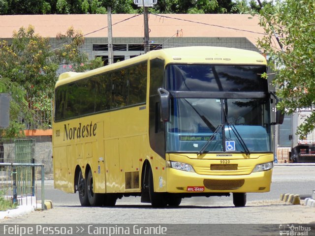 Viação Nordeste 9020 na cidade de Campina Grande, Paraíba, Brasil, por Felipe Pessoa de Albuquerque. ID da foto: 2751667.