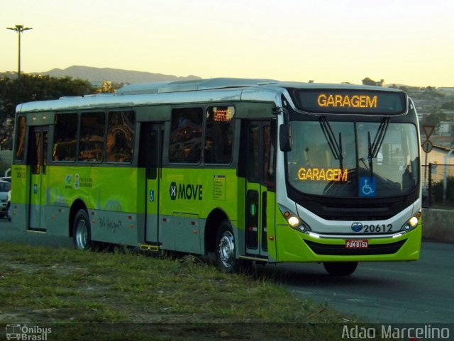 Viação Globo 20612 na cidade de Belo Horizonte, Minas Gerais, Brasil, por Adão Raimundo Marcelino. Número da foto: #2752327.