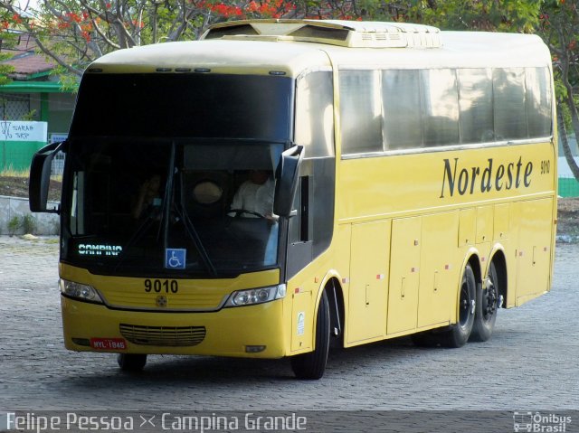 Viação Nordeste 9010 na cidade de Campina Grande, Paraíba, Brasil, por Felipe Pessoa de Albuquerque. ID da foto: 2751692.