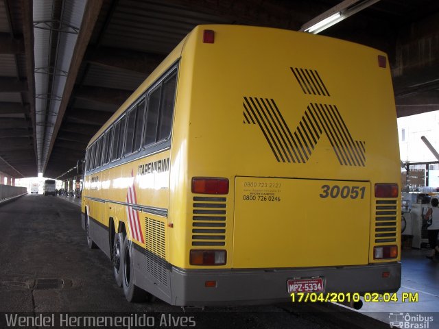 Viação Itapemirim 30051 na cidade de Brasília, Distrito Federal, Brasil, por Wendel Hermenegildo Alves. ID da foto: 2750609.