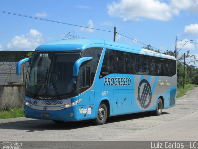 Auto Viação Progresso 6031 na cidade de Recife, Pernambuco, Brasil, por Luiz Carlos de Santana. ID da foto: 2751490.