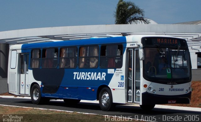 Turismar Transporte e Turismo 280 na cidade de Marília, São Paulo, Brasil, por Cristiano Soares da Silva. Número da foto: #2751489.