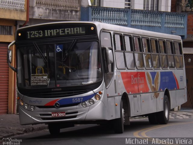BBTT - Benfica Barueri Transporte e Turismo 5587 na cidade de Barueri, São Paulo, Brasil, por Michael  Alberto Vieira. Número da foto: #2751396.