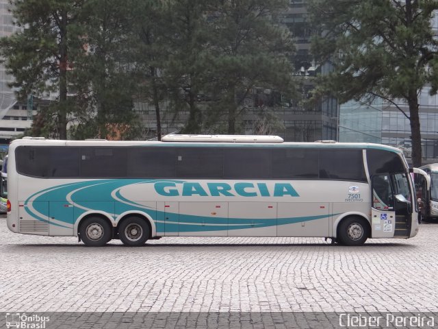 Viação Garcia 7501 na cidade de Curitiba, Paraná, Brasil, por Cleber Luiz Pereira. Número da foto: #2753602.
