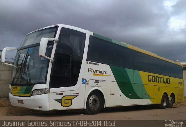 Empresa Gontijo de Transportes 11815 na cidade de Minas Novas, Minas Gerais, Brasil, por Josimar Gomes Simoes. ID da foto: 2753175.