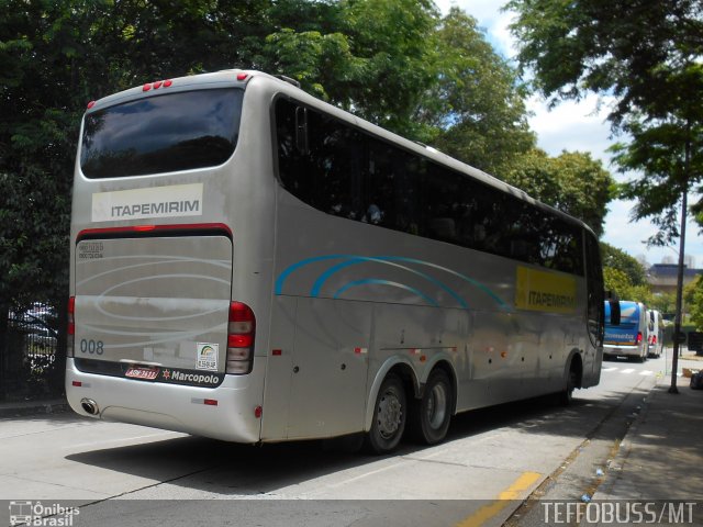 Viação Itapemirim 008 na cidade de São Paulo, São Paulo, Brasil, por Stefano  Rodrigues dos Santos. ID da foto: 2753202.