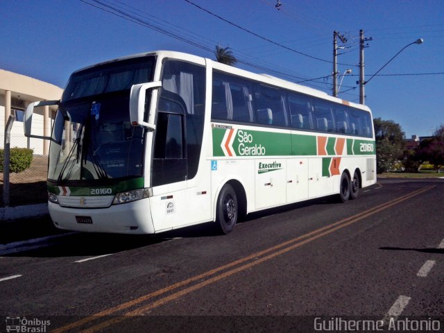 Cia. São Geraldo de Viação 20160 na cidade de Araxá, Minas Gerais, Brasil, por Guilherme Antonio. Número da foto: #2754095.