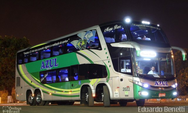 Azul Transportes 2022 na cidade de Juína, Mato Grosso, Brasil, por Eduardo Benetti . ID da foto: 2752755.